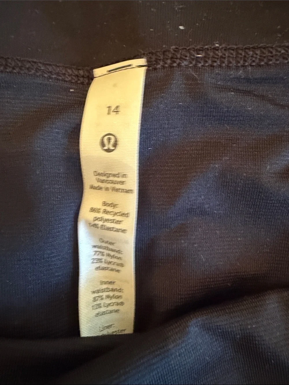 NWT lululemon Speed Up HR Short 2.5” Lined size 14 Black